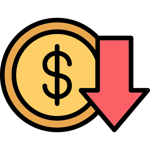 Ícone de etiqueta de preço baixo